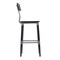 Flash Furniture Jackson Commercial Grade Rustic Black Industrial Wood Dining Barstool, 4PK 4-XU-DG-W0236B-BLK-GG - alternate 3